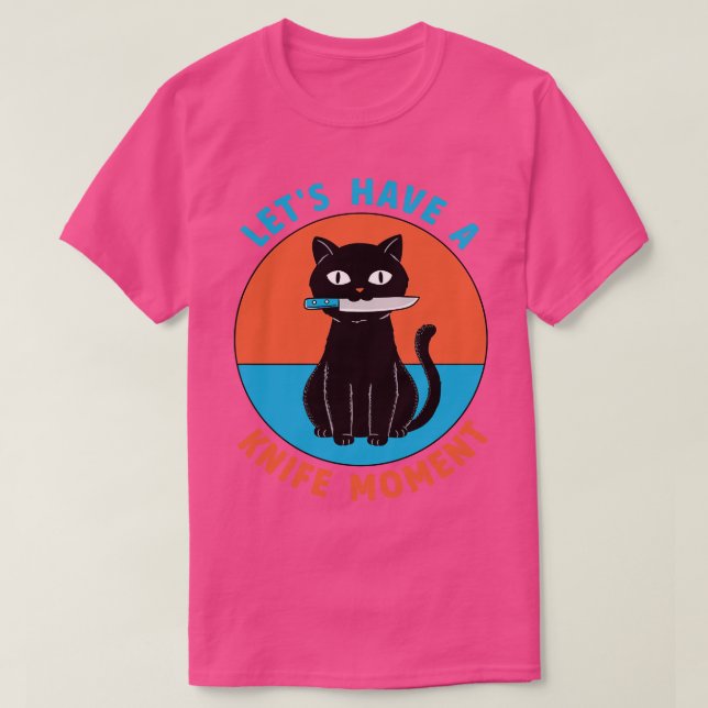 Cat-Messer-Moment T-Shirt (Design vorne)