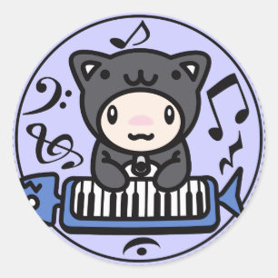 Cat_Method Runder Aufkleber