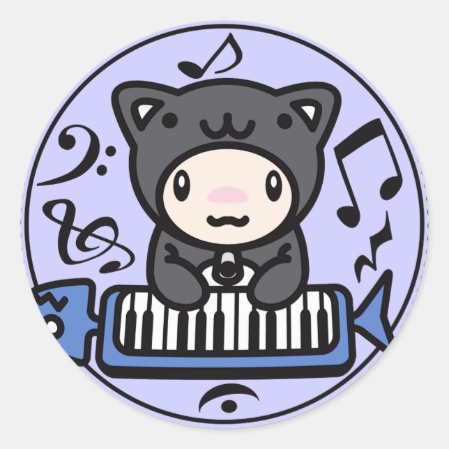 Cat_Method Runder Aufkleber (Vorderseite)