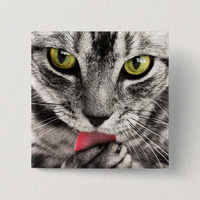 Cat Miau Button (Vorderseite)