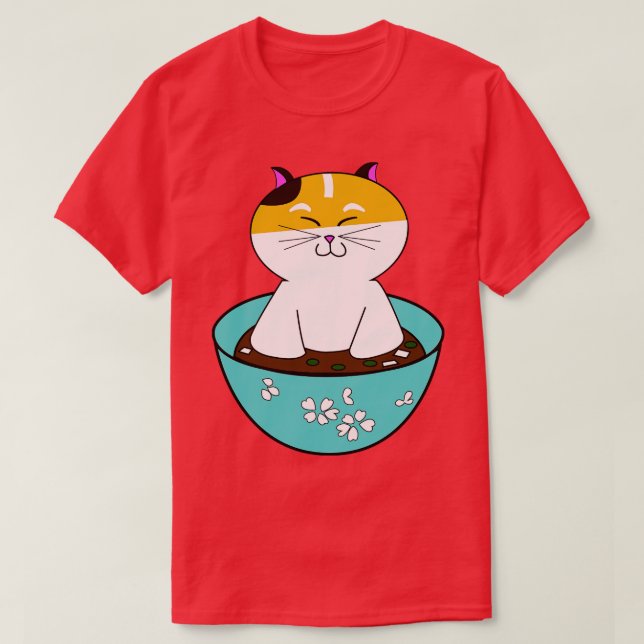 Cat Miso Cat T-Shirt (Design vorne)