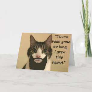 Cat Missing you Card Karte