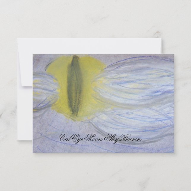 Cat Mit Augen Moon Canvas Print (Vorderseite)