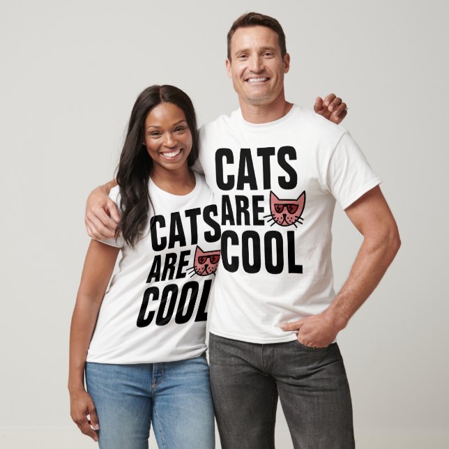 CAT mit Sonnenbrille, CATS SIND COOLE T - Shirt (Unisex)
