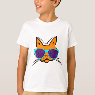 CAT mit Sonnenbrille und lustigen T - Shirt