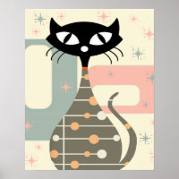 Cat Mitte des Jahrhunderts Moderne