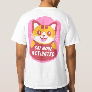 Cat-Modus aktiviert lustige Tabby von Kätzchen ben T-Shirt