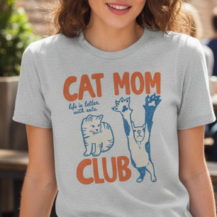 Cat Mom Club Das Leben ist besser mit Katzen Süßes Sweatshirt
