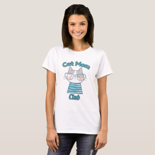Cat Mom Club – Lustiger Katzenliebhaber für Hausti T-Shirt