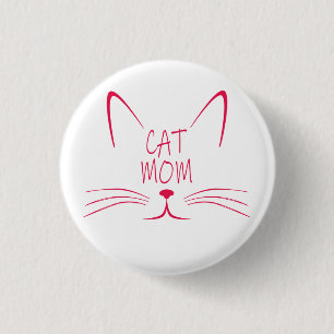 Cat Mom   Die besten Katzengeschenke für Katzenlie Button