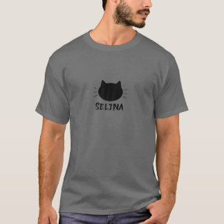 Cat Mom Girl Name Selina T-Shirt