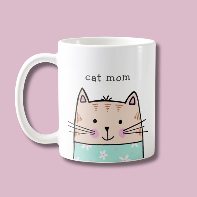 Cat Mom Kaffeetasse (Cat mom pet lover animal lover coffee mug)