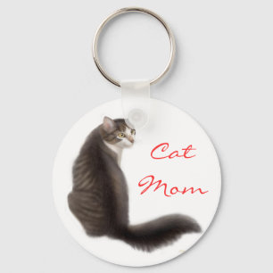 Cat Mom Keychain Schlüsselanhänger