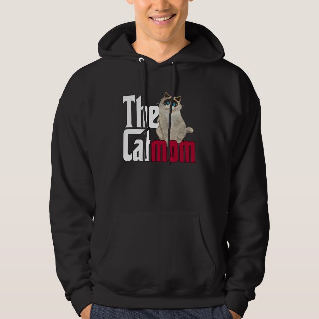 Cat Mom The Catmother Crazy Cat Mother Kitty Mommy Hoodie (Vorderseite)