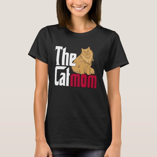 Cat Mom The Catmother Crazy Cat Mother Kitty Mommy T-Shirt (Vorderseite)