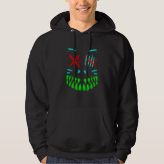 Cat Monster Cool Bright Color Graffiti Horror Id Hoodie