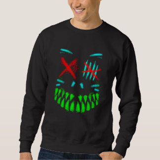 Cat Monster Cool Bright Color Graffiti Horror Id Sweatshirt