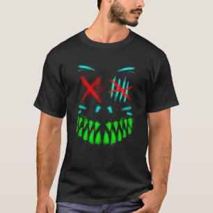 Cat Monster Cool Bright Color Graffiti Horror Id T-Shirt