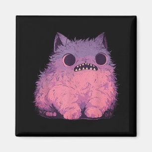 Cat Monster Graphic Kawaii Pastel Goth Anime Aesth Magnet