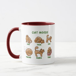 Cat Moods Pussy Cat Lady Lady Pet Funny Cat Mama Tasse