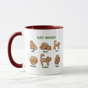 Cat Moods Pussy Cat Lady Lady Pet Funny Cat Mama Tasse