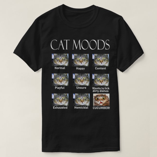 Cat Moods T-Shirt (Design vorne)