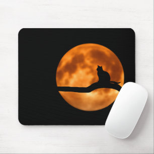 Cat Moon modern, farbenfroh und elegant anpassbar Mousepad