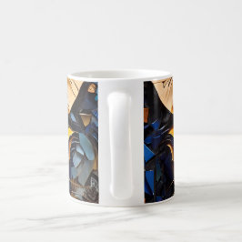 Cat Mosaic-Hartglas-Design Kaffeetasse