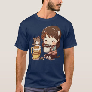 Cat Mother Coffee Lover 167 T-Shirt