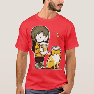 Cat Mother Coffee Lover 168 T-Shirt