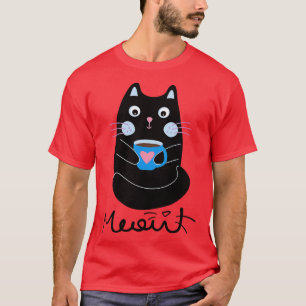 Cat Mother Coffee Lover Bestes Geschenk für Kaffee T-Shirt