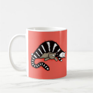 Cat Mother schützt ihr Niedliches Kätzchen Kaffeetasse