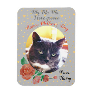 Cat Mothers Day Foto Magnet