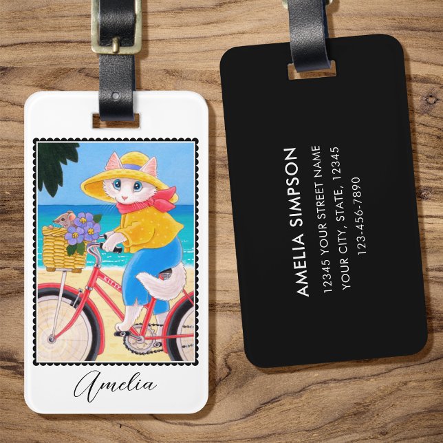 Cat Mouse Best Friends Bicycle Custom Gepäckanhänger (Von Creator hochgeladen)