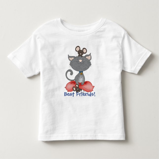 Cat & Mouse Best Friends Slumber Party Kleinkind T-shirt (Vorderseite)
