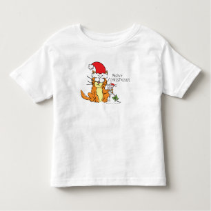 Cat Mouse Christmas Funny Cartoon Niedlich Kleinkind T-shirt
