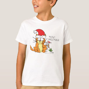Cat Mouse Christmas Funny Cartoon Niedlich T-Shirt