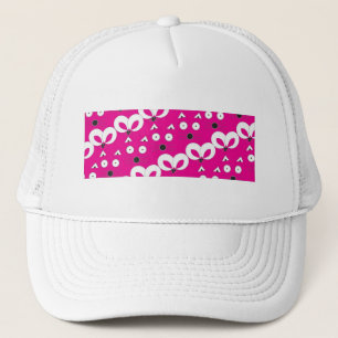 Cat Mouse Muster Hot Pink Truckerkappe