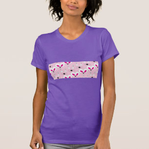 Cat Mouse Muster Pink T - Shirt