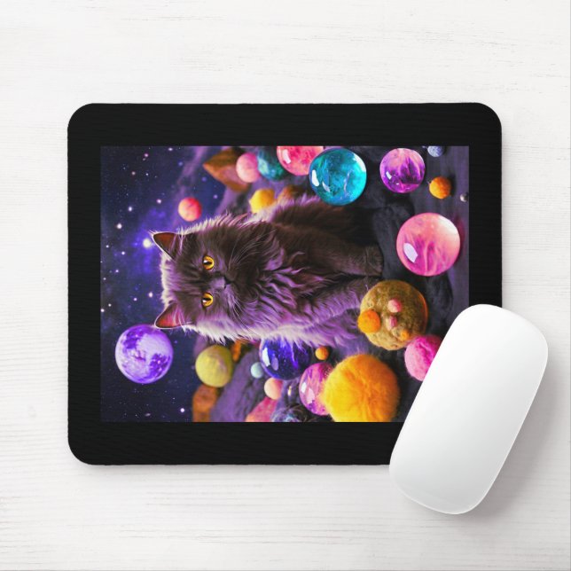 Cat Mouse Pad - Perfektes Geschenk für Katzen-Lieb Mousepad (Mit Mouse)
