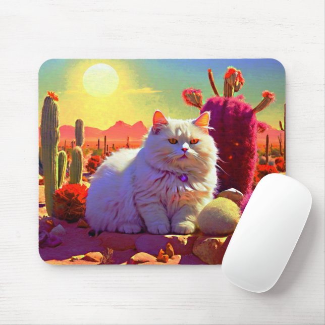 Cat Mouse Pad - Perfektes Geschenk für Katzen-Lieb Mousepad (Mit Mouse)