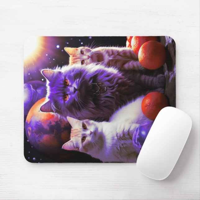 Cat Mouse Pad - Perfektes Geschenk für Katzen-Lieb Mousepad (Mit Mouse)