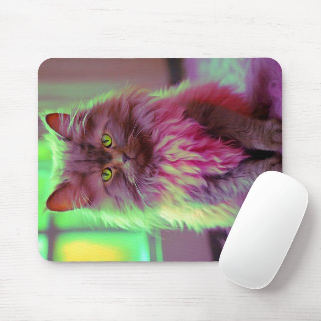 Cat Mouse Pad - Perfektes Geschenk für Katzen-Lieb Mousepad (Mit Mouse)