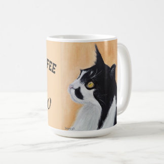 Cat mug I need coffee right meow Kaffeetasse