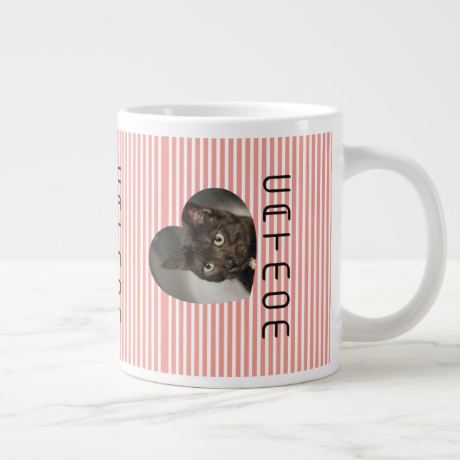 Cat Mum zwei Foto Tasse (Rechts)