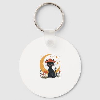 Cat Mushroom Hat Cottagecore Kitten Kitty Women Gi Schlüsselanhänger