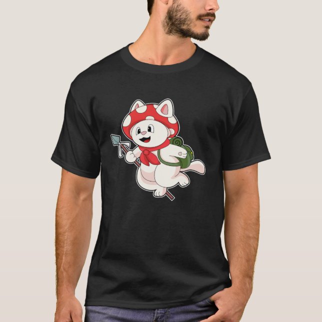 Cat Mushroom T-Shirt (Vorderseite)