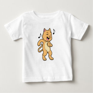 Cat Music Dance Baby T-shirt