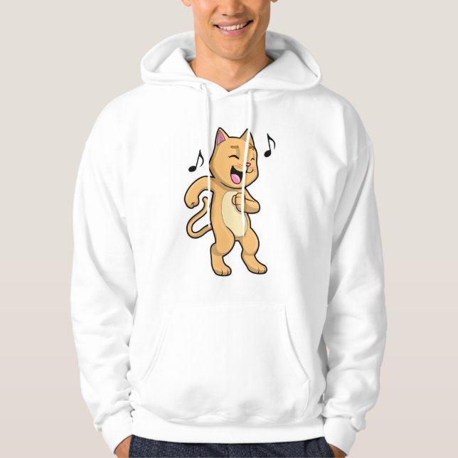 Cat Music Dance Hoodie (Vorderseite)