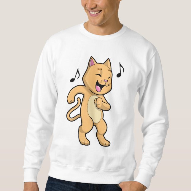 Cat Music Dance Sweatshirt (Vorderseite)